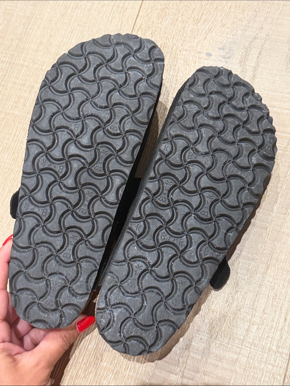 Birkenstock Black Suede Boston Clog - Picture 3 of 4